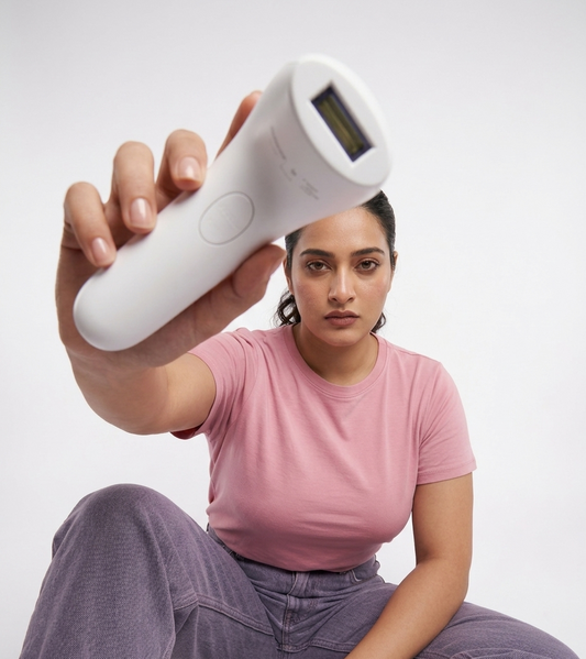 GlowPro IPL hair removal handset for Pakistani skin strawberry legs treatment